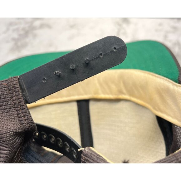 Burwick Oilfield Services 80s Snapback Hat Brown Baseball Cap Distressed Vtg - Picture 4 of 11